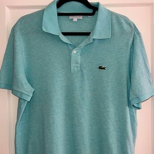 Lacoste slim fit light blue polo FR 7 US XXL